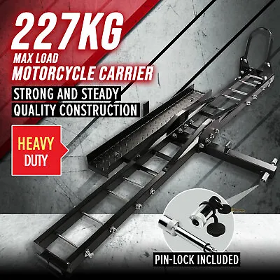 Motorcycle Motorbike Carrier Rack 2 Towbar Arm Rack Dirt Bike Ramp Steel FS • $176