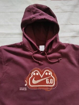 £39.99 • Buy Vintage Nike Men's Embroidered Centre Swoosh Pullover Fleece Hoodie Size L/XL 