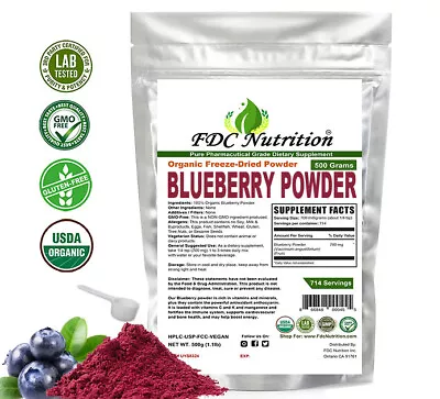 Organic Blueberry Powder All Size- Pure Gluten Free Non-GMO • $19.95