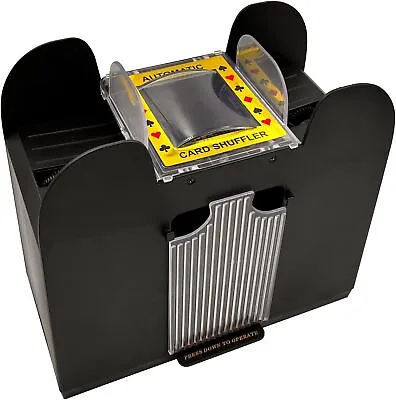6 Deck Automatic Card Shuffler Battery Operated Card Dealer Machine Electric • $25.95