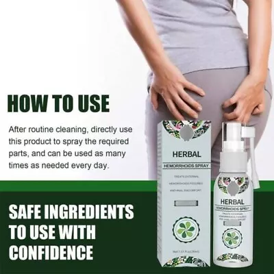 £4.99 • Buy 30ML Hemorrhoid Treatment Spray Natural Herbal Essence No Stimulation Spray UK