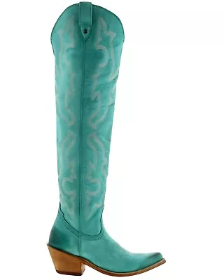 Liberty Women's Alyssa Tall Western Boot - Snip Toe Turquoise 9 M • $340