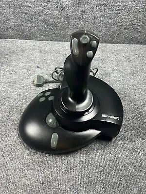 Vintage Microsoft Side Winder Force Feedback Pro Joystick Controller • $19.49