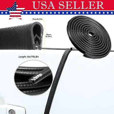 U Channel Rubber Trim And Edge Seal Strip Door Window Waterproof Car SUV RV 5M • $16.99