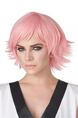 Brand New Feathered Anime Cosplay Adult Wig (Rose Pink) • $8.57
