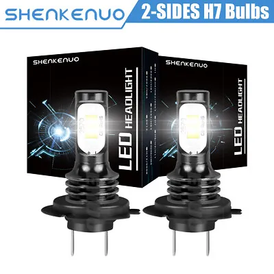 2x H7 LED Headlight High Low Beam Bulb Kit 6000K White 80W 6000K Bulbs Fog Light • $10.99