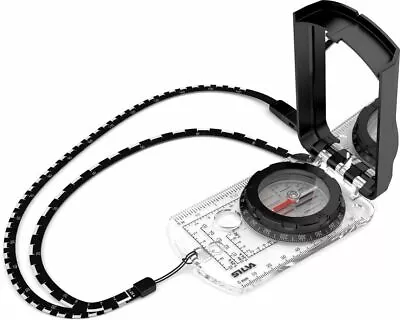 Silva Ranger 2.0 US Liquid-Filled Mirror Sighting Compass Black W/Scale Lanyard • $59.36