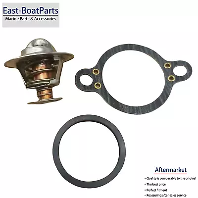 160° Thermostat Kit For Mercruiser 165 170 180 190 470 588 3.7L 2 4 BBL 991551 • $17.99