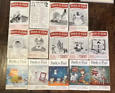 Lot Of 14 Pack O Fun Magazines 1961 - 1962  Halloween Christmas Thanksgiving • $3.99