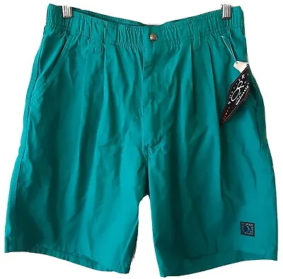 NOS Vintage 80s 90s Ocean Pacific OP Surf Shorts Mens Large Green Elastic C8 • $45.13