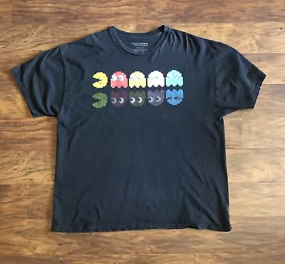 Pac-Man Men's Ghosts Graphic Tee Black Size 2X • $8