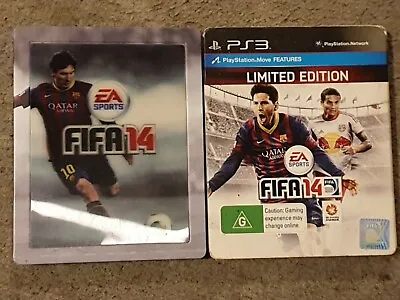 Fifa 14 Limited Edition ~ PS3 3D LENTICULAR  Steelbook. Includes Cover Slip • $25