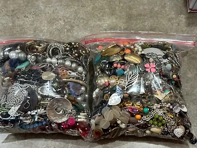 HUGE Estate Lot Of Craft/Scrap Jewelry SC#12; 15.8 Lbs • $36.92