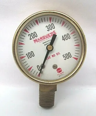 Marquette Welding Gas Valve Tank Pressure Gauge MRQ 25622 • $19.95