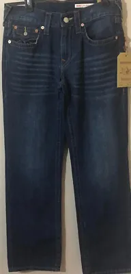 True Religion Mens Ricky Core Vintage Straight Jeans Pants USA Blue Sz 30X32 New • $69.95