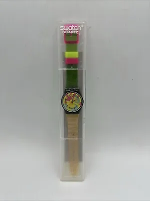 Vintage Swatch Watch World Record GB721 80s 90s 33mm • $59.99