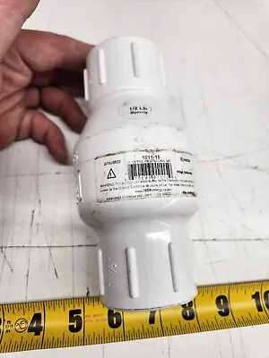 1-1/2  NDS Slip PVC Check Valve White Plastic Pool Socket 200 PSI 1011-15 New • $24.99