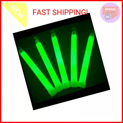 Glow Sticks Bulk Wholesale 25 6” Industrial Grade Green Light Sticks. Bright Co • $21.69