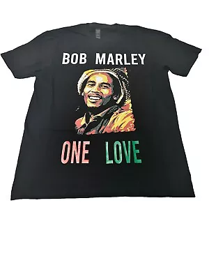 Bob Marley Mens T Shirt Reggae Music Shirt Tee Sz M-XL😎💛💚🖤 • $19.99