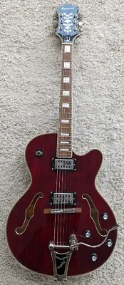 Epiphone Emperor Swingster Semi Hollow Guitar With Bigsby Wine Red Gloss • $799