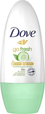 £2.25 • Buy Dove Go Fresh Cucumber And Green Tea Anti-Perspirant Deodorant Roll-On, 50ml
