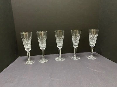 $30 • Buy 5 Lenox Beacon Hill CHAMPAGNE FLUTES  8  Vintage Retired Cut Crystal