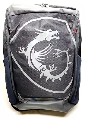 MSI Gaming Backpack Black Polyester Pack Carry Bag TITIANBP 15.6 -17.3  Open Box • $59.99