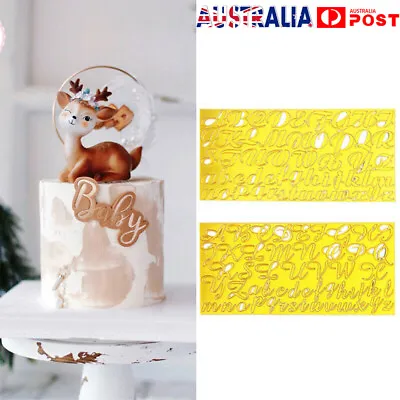 Fondant Cake Alphabet Letter Number Cookies Biscuit Stamp Embosser Mold Cutter • $8.44