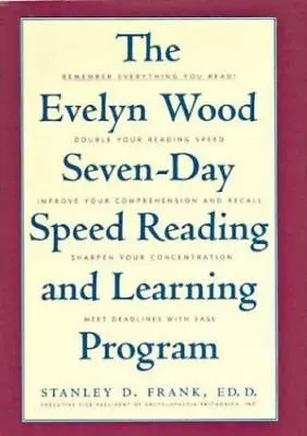 $3.67 • Buy The Evelyn Wood Seven-Day Speed Reading And Learning Program ,