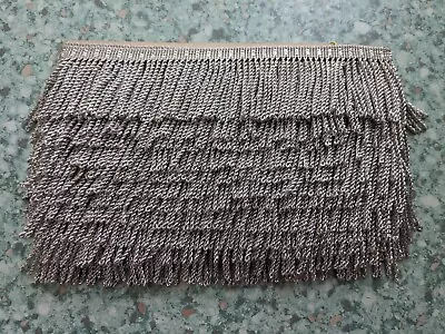 Silver Fringe Tassel Trim Fringing Braid 6 Meters • £6.50