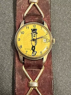 Vintage 1974 Planter’s Mr. Peanut Swiss Made Watch   • $40