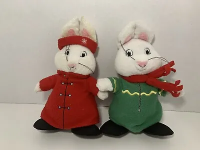 Max & Ruby Winter Christmas Holiday Small Stuffed Plush Toy Bunny Rabbits Jakks • $17.49