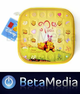 Disney Winnie The Pooh 3 - CD / DVD Tin Storage Wallet Case Holds 24 Discs • £10