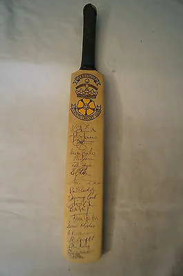 $34.95 • Buy Cricket - Miniature -Team Signed Cricket Bat - Derbyshire County Cricket Club
