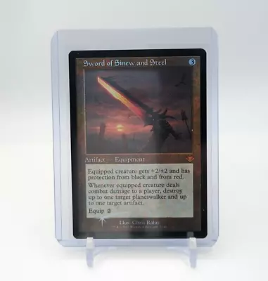 MTG - Sword Of Sinew And Steel (Retro Frame Foil) 31/40 NM - Modern Horizons 1 • $13