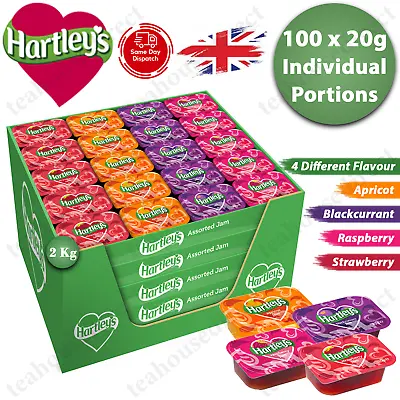 Hartleys Assorted Jam Individual Portions - 20g (Pack Of 100) • £21.99