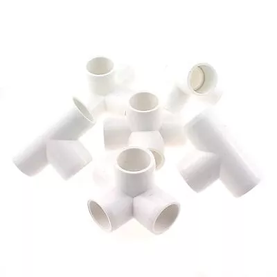 6pcs 1/2 Inch 4 Way PVC Fitting Pipe Corner Elbow For Greenhouse Shed Tent Co... • $20.76
