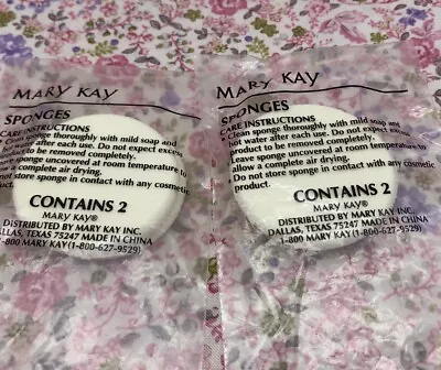 Mary Kay Makeup Cosmetic Sponges Applicators Set Of 2 - 2 PACKs New • $16.99