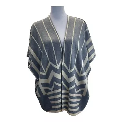 Anthropologie La Fee Verte Women Cardigan Sweater Sz XS Gray Cream Dolman Sleeve • $19.99