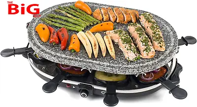 Superior  Electric  Stone  Raclette  Grill -  Indoor  Tabletop  8  Person  Racle • £65.99