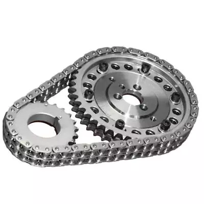 $176.37 • Buy Rollmaster Timing Set CS1230; Gold Series Double Roller, Adj Cam Gear For SBC