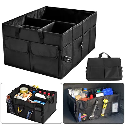 Trunk Organizer Collapsible Cargo Storage Fold Box Bin Bag For Car SUV Truck • $24.98