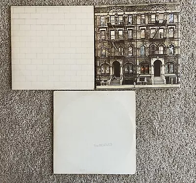 Pink Floyd The Beatles Led Zeppelin Lot Of 3 Vintage Records LP Vinyl 💿 • $79.99