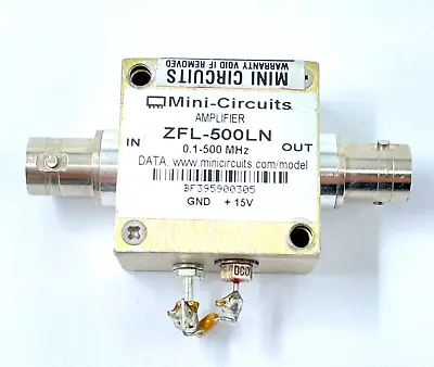 1PC ZFL-500LN 0.1-500MHz 24dB SMA RF Low Noise Mini-Circuits Amplifier • $89