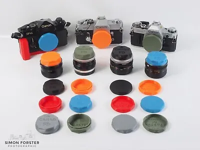 Canon FD (All Versions) Rear Lens Caps & Body Caps By Forster UK • £5.49