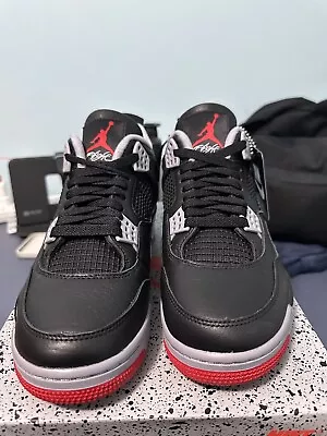 Size 9 - Air Jordan 4 Retro Bred Reimagined • $350