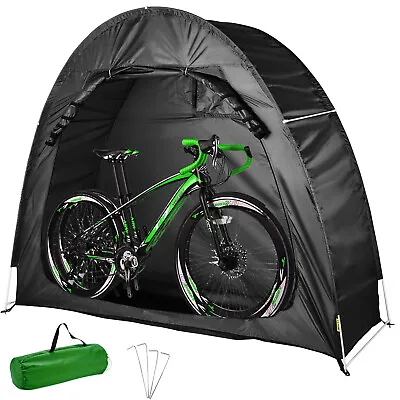 VEVOR Bicycle Storage Tent Bike Storage Cover 420DWaterproof Black W/ Carry Bag • $42.99