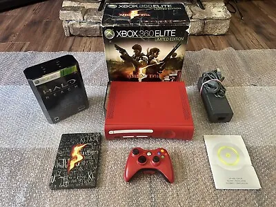 $499 • Buy Microsoft Xbox 360 Elite Resident Evil Limited Edition 120GB Red Console In Box
