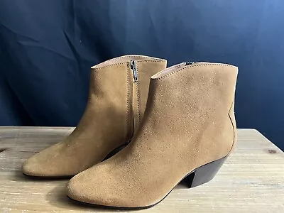 NEW ISABEL MARANT DACKEN COGNAC Suede Ankle Boots Booties EUR 36/US 5.5-6 $585 • $169.15