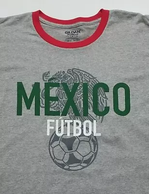 Mexico Football Futbol Soccer Graphic Tee Large Mens Logo T-Shirt NEW • $18.99